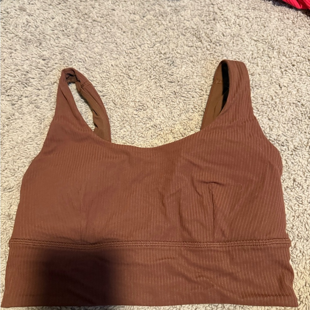 Lululemon Athletica Bronze Ribbed Top